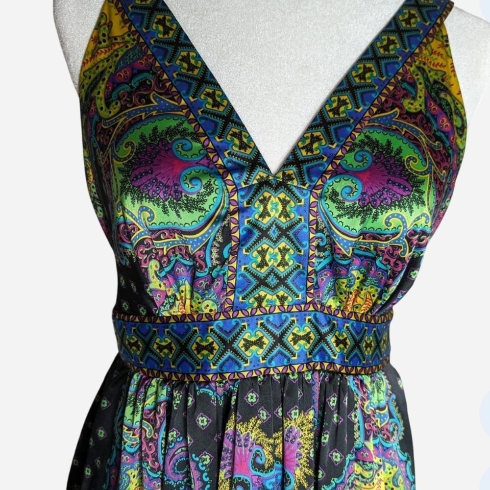 Pre-owned Vibrant Paisley Maxi Dress - Picture 3 of 8